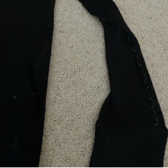 Aerie Long Cocoon Loungewear Cardigan, fringe , soft stretchy bouncy, S/M - Picture 4 of 7